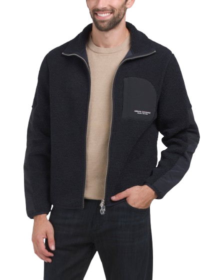 ARMANI EXCHANGE Designer Full Zip Fleece Jacket