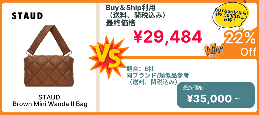 STAUD-Brown Mini Wanda II Bag