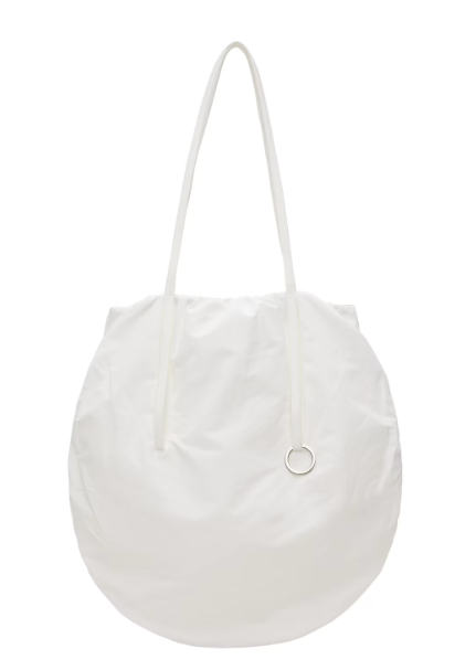 LOW CLASSIC-White Gathered Messenger Bag