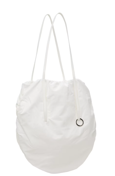 LOW CLASSIC-White Gathered Messenger Bag