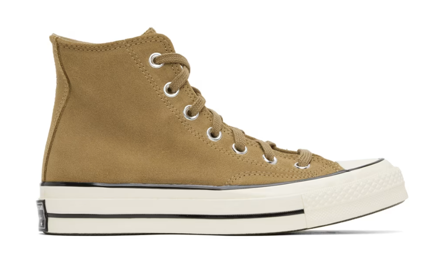 Converse-Brown Chuck 70 Suede Sneakers