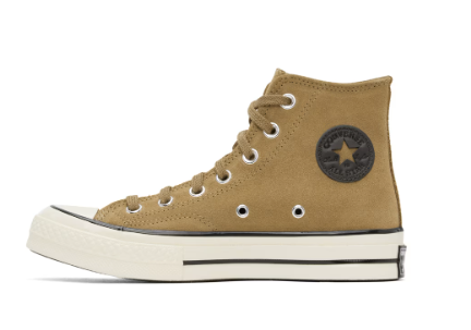 Converse-Brown Chuck 70 Suede Sneakers