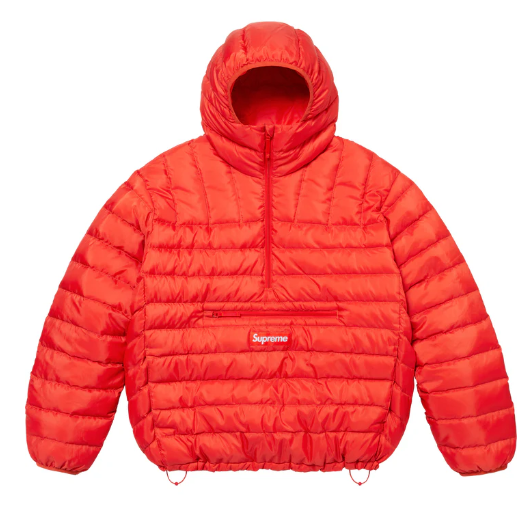 Supreme Micro Down Half Zip Hooded Pullover