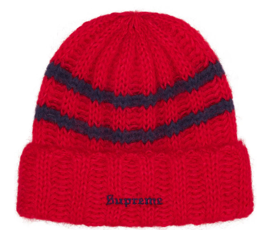 Supreme Brusheed Stripe Beanie