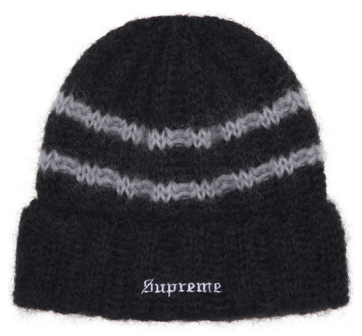 Supreme Brusheed Stripe Beanie