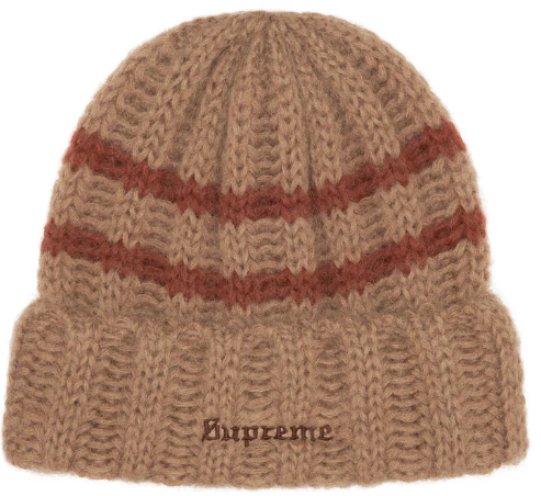 Supreme Brusheed Stripe Beanie